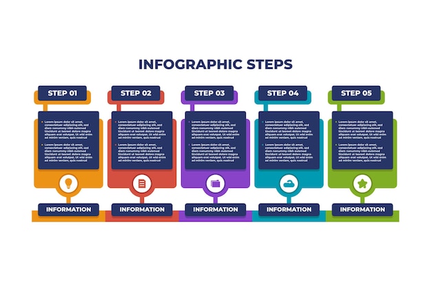 Infográfico de negócios profissional para apresentação