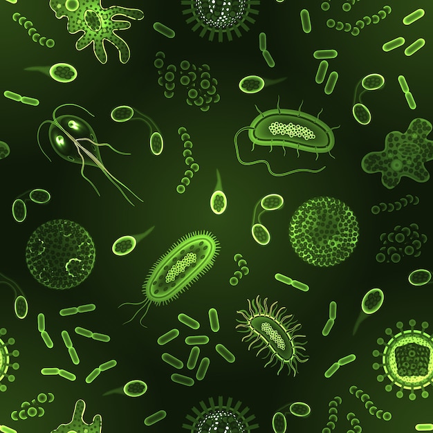 Inversão de padrão sem emenda de bactérias e vírus
