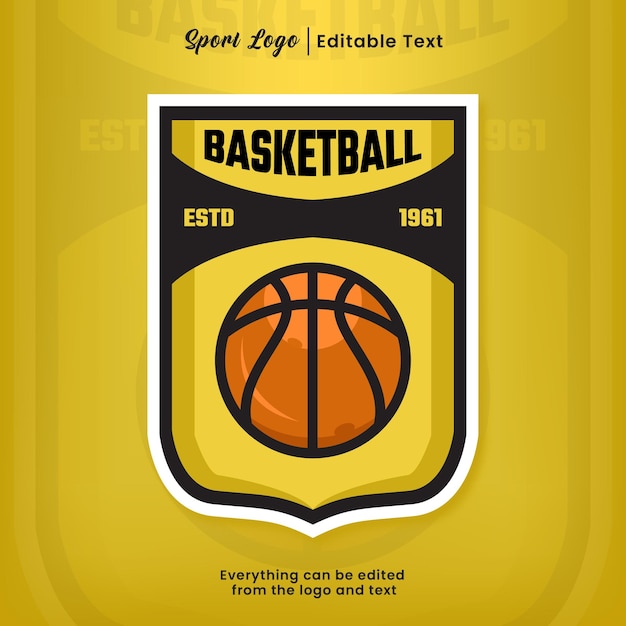 Logo profissional moderno do jogo de basquete