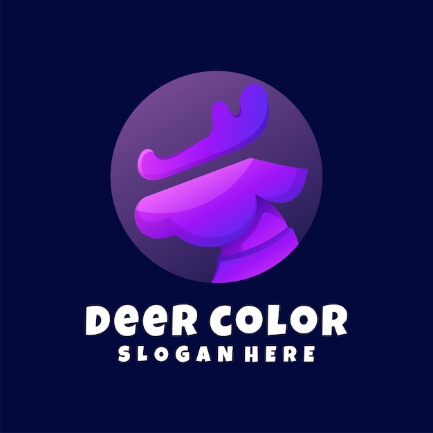 Logotipo de veado para colorir