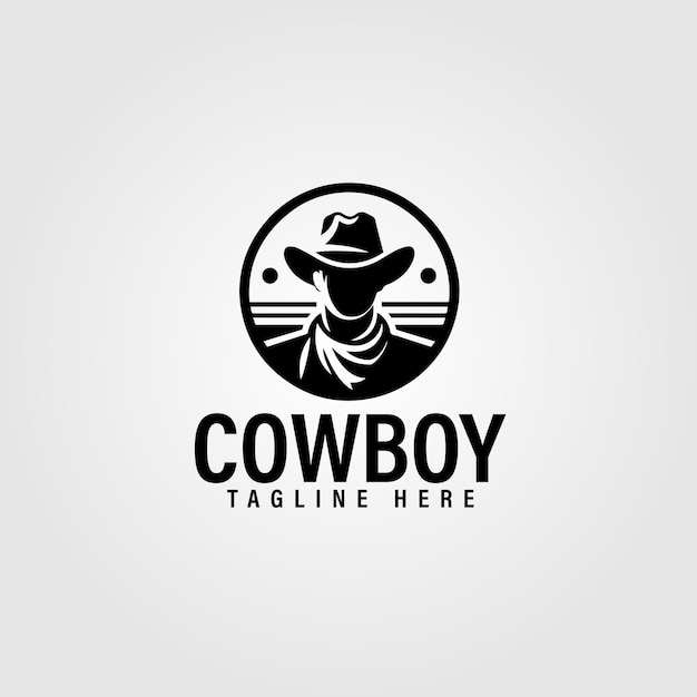 Vetor logotipo do cowboy