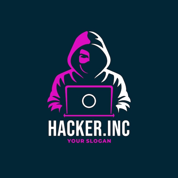 Vetor logotipo do hacker