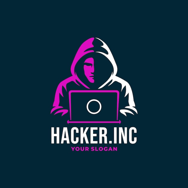 Vetor logotipo do hacker