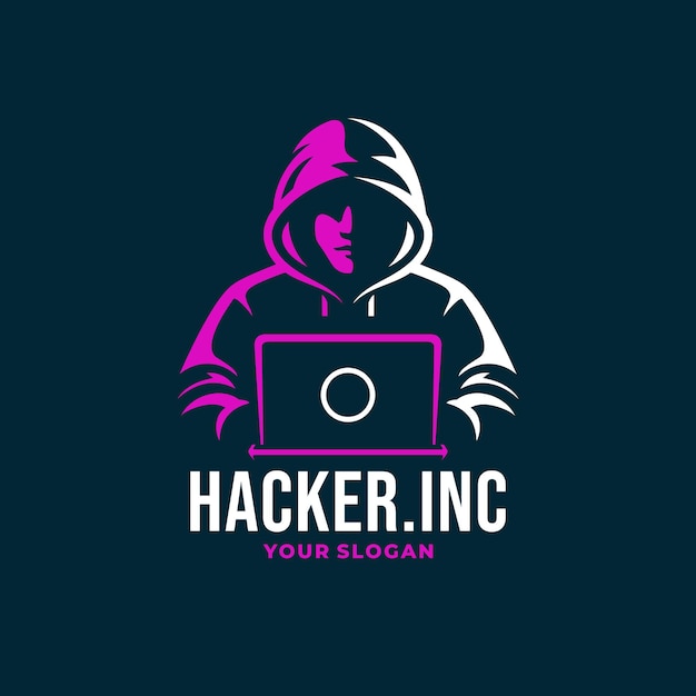 Vetor logotipo do hacker