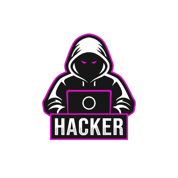 Vetor logotipo do hacker