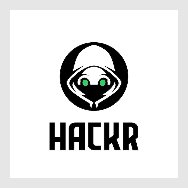 Vetor logotipo do personagem hacker