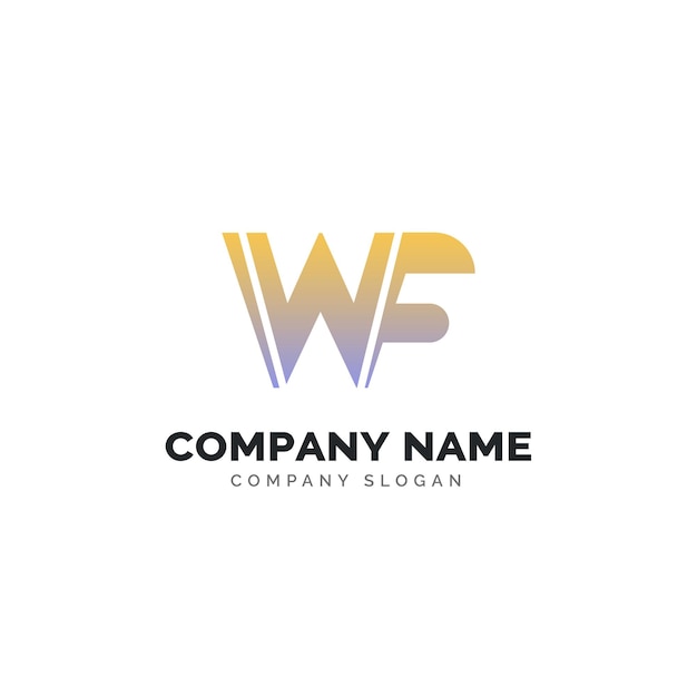 Vetor logotipo wf