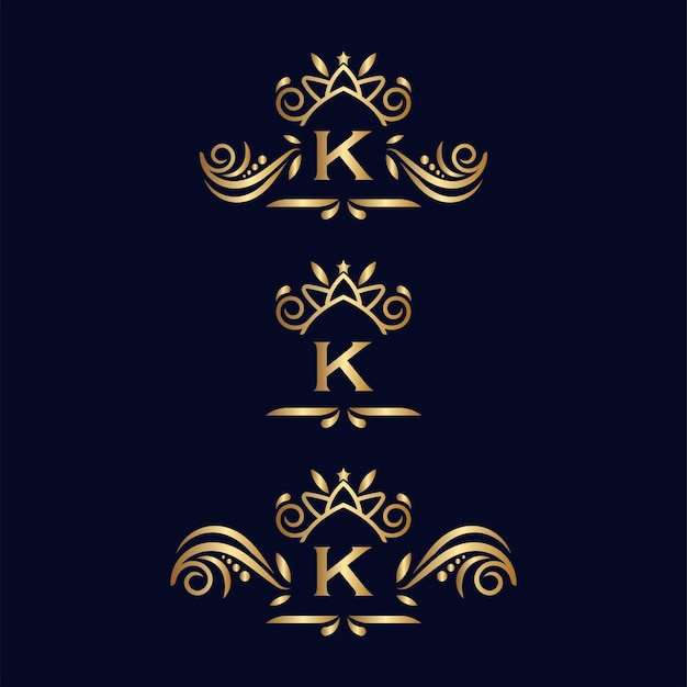 logotipos de letras de spa de beleza K