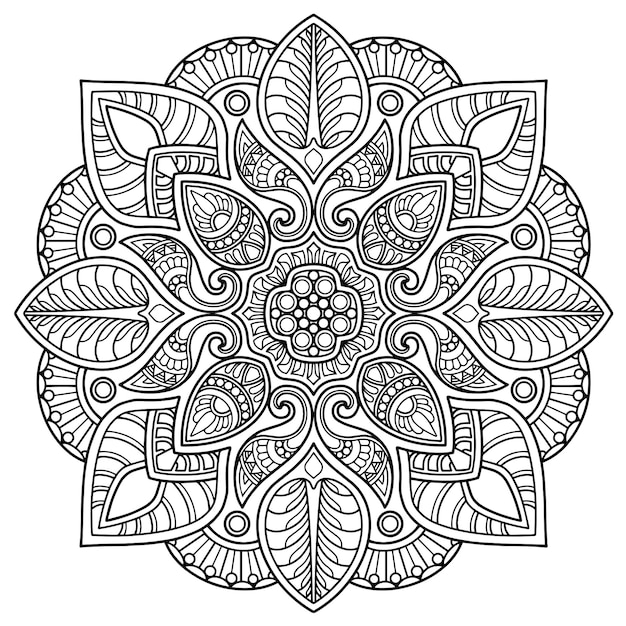 Mandala Design para colorir página