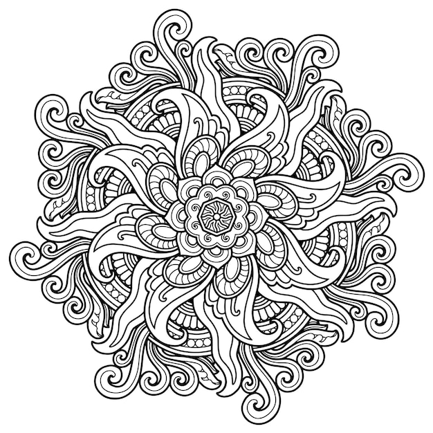 Mandala Design para colorir página