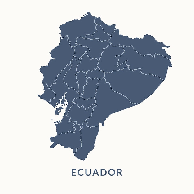 mapas do vetor de estilo aquarela do Equador ilustração