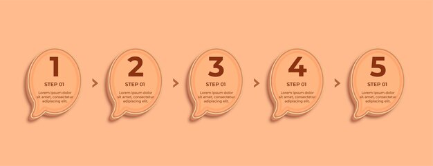 Vetor melhorar o seu fluxo de trabalho com peach fuzz color infographic templates