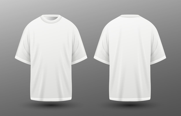 Vetor mockup de camiseta branca 3d