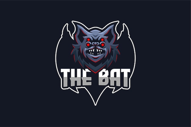 Modelo de logotipo Black Bat E-sport