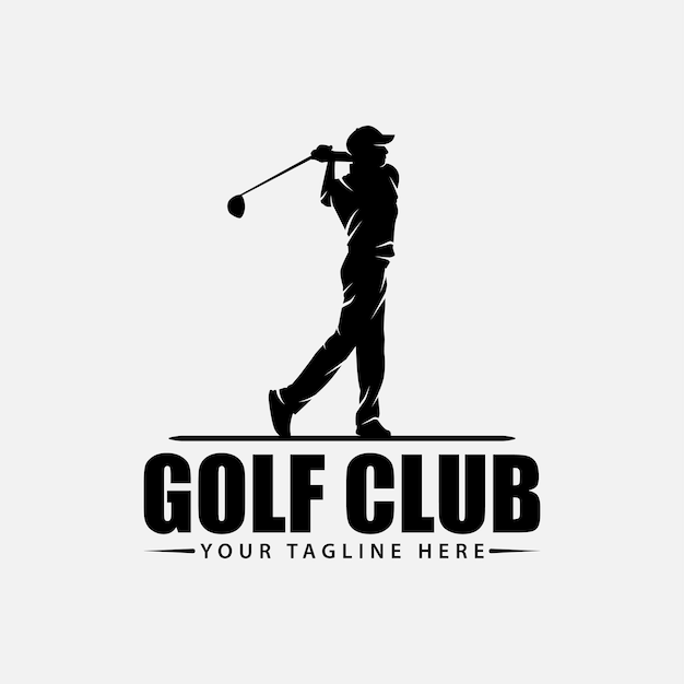 Modelo de logotipo de golfe