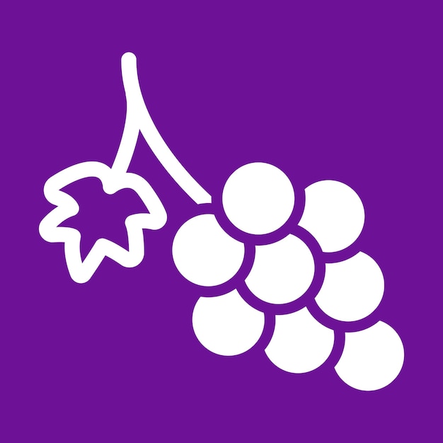 Vetor modelo de logotipo de uvas vetoriais livres