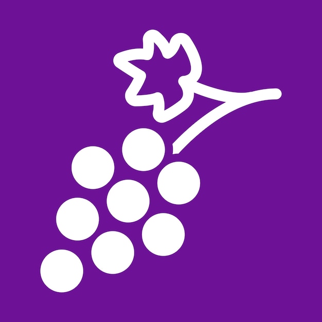 Vetor modelo de logotipo de uvas vetoriais livres