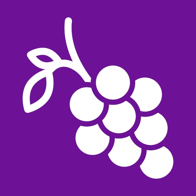 Vetor modelo de logotipo de uvas vetoriais livres