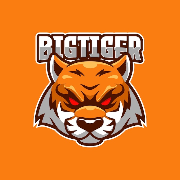 Modelo de logotipo do Big Tiger E-sport