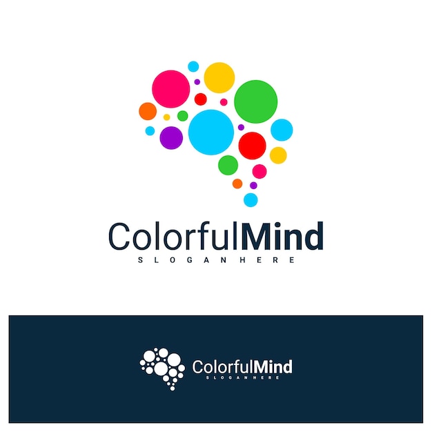 Modelo de vetor de design de logotipo Tech Mind Ilustração de conceitos de logotipo de cérebro