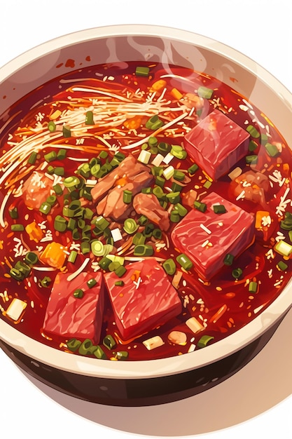 Nihari paquistanês e carne cozida lentamente