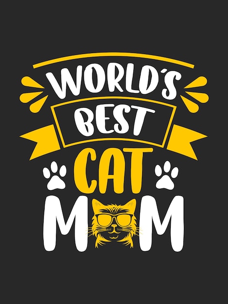 O melhor design de camiseta de mãe de gato do mundo