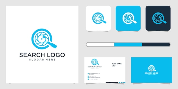 pesquisar design de logotipo e modelo de cartão de visita