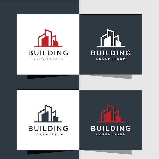 Símbolo de design de logotipo imobiliário de construção de arquitetura