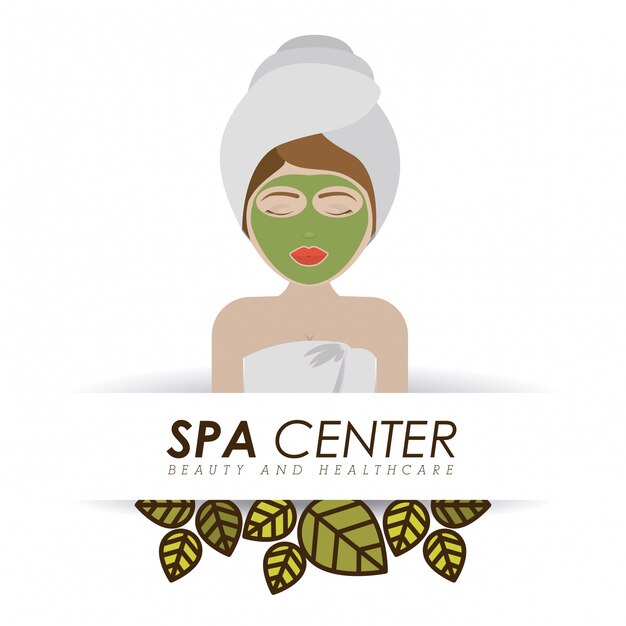 Spa design, ilustração vetorial.