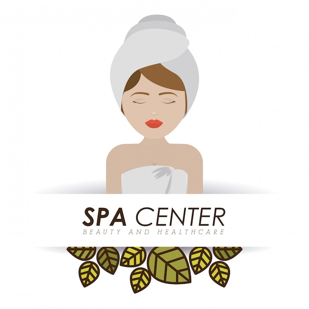 Spa design, ilustração vetorial.