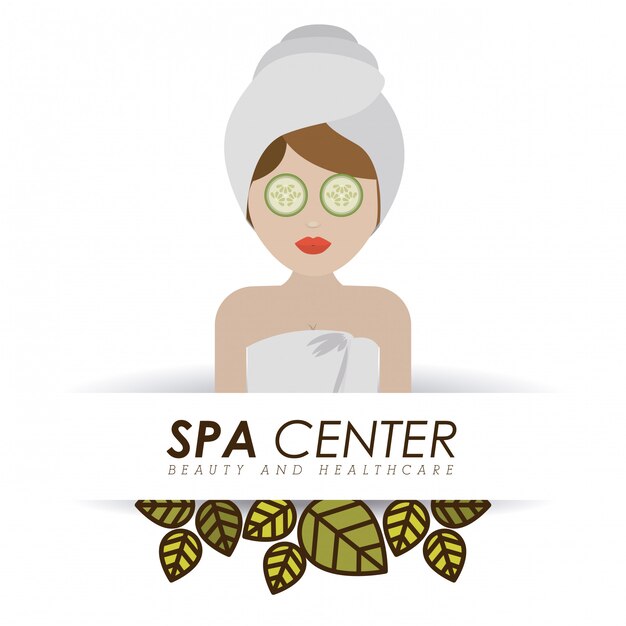 Spa design, ilustração vetorial.