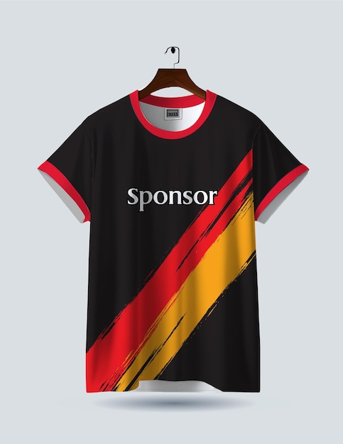 Vetor uma camisa com a inscrição "esporte"