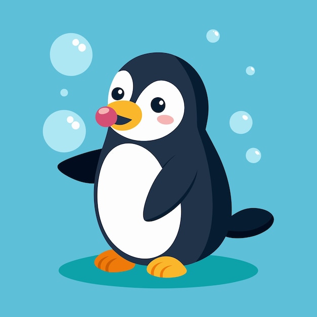 Vetor vector de ilustração de pinguim