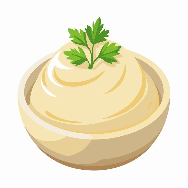 Vetor vector de ilustração de puré de batatas