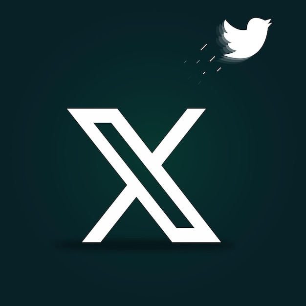 Vetor vetor do logotipo x do twitter