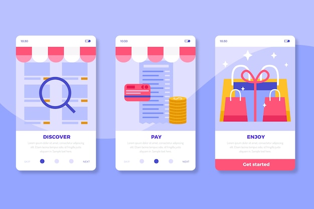Acquista la raccolta di schermate di app onboarding online