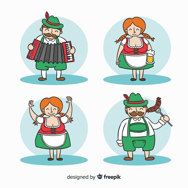 Collezione di personaggi Oktoberfest