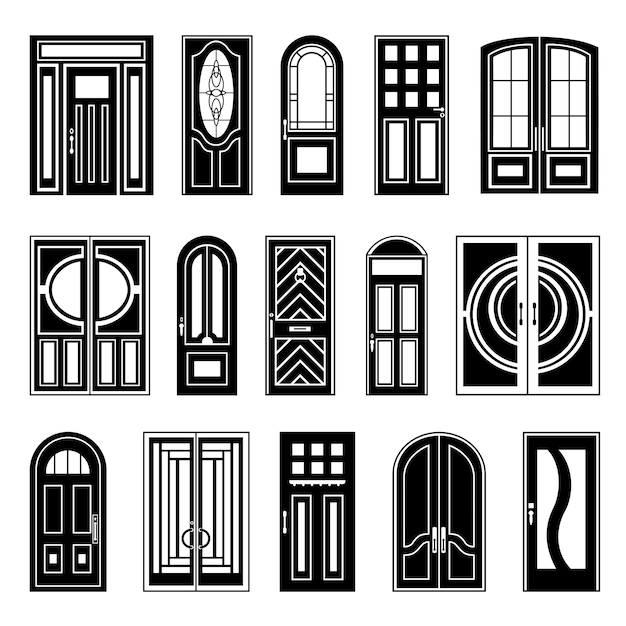 Collezione House Design Black Doors