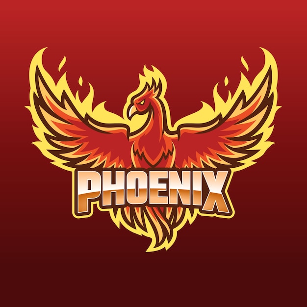 Vettore gratuito concetto di logo di phoenix