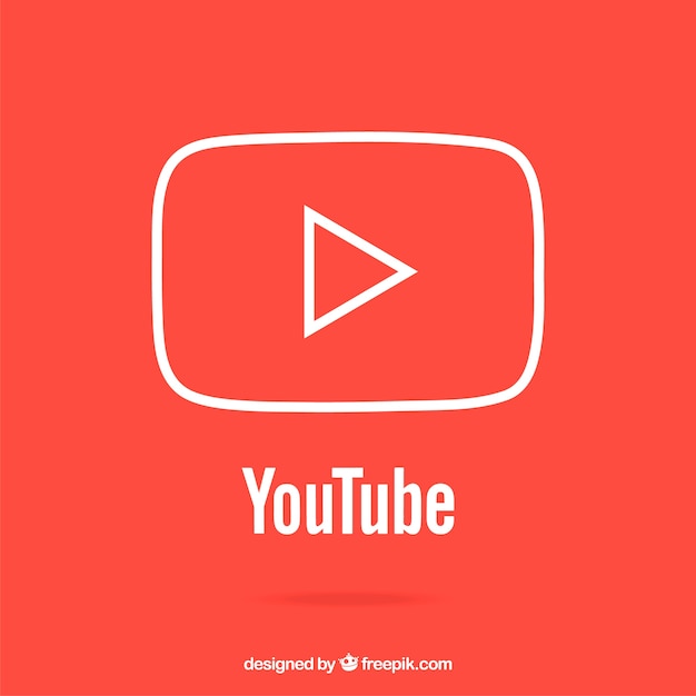 Vettore gratuito concetto di youtube