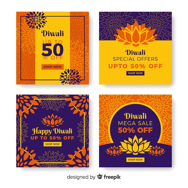 Diwali instagram post collection