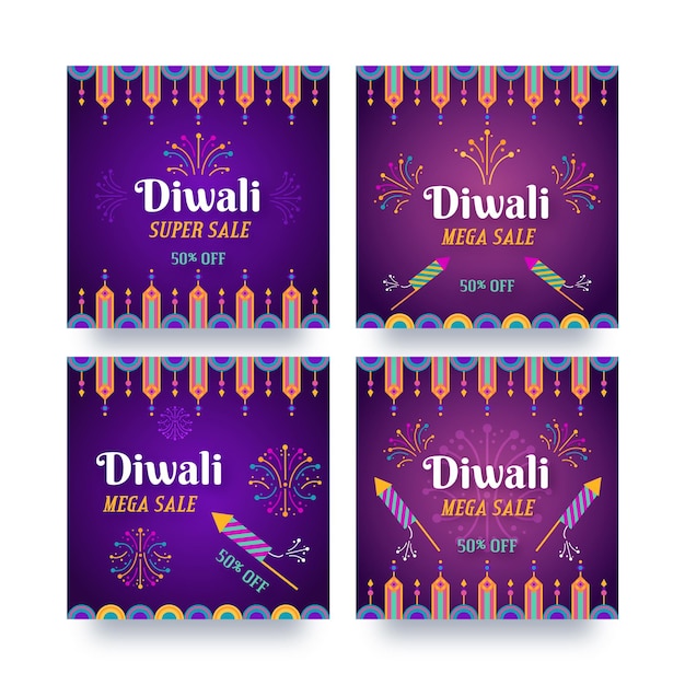 Diwali vendita instagram post collection