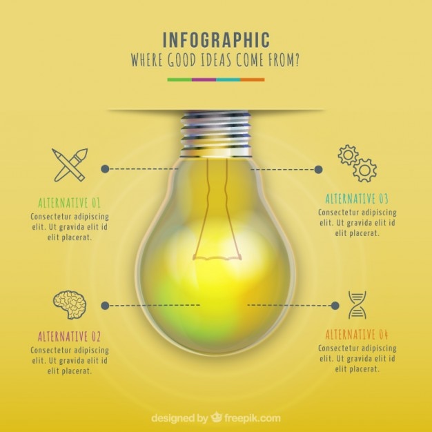 Vettore gratuito idee infographic