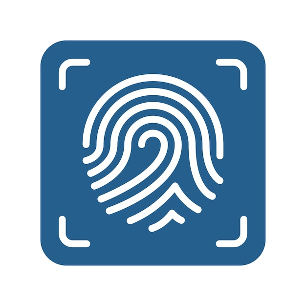 Vettore gratuito impronta digitale di sicurezza biometrica