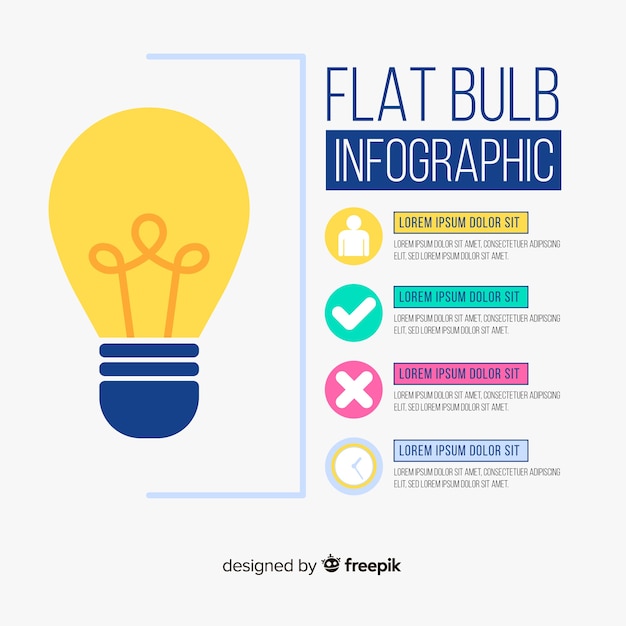 Lampadina infografica