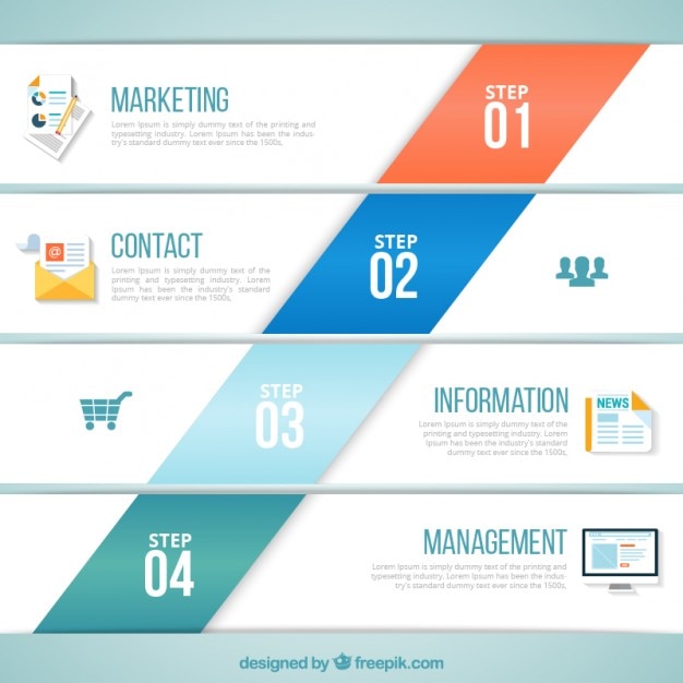 Vettore gratuito marketing infografica