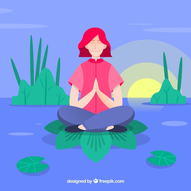 Sfondo di concetto di meditazione