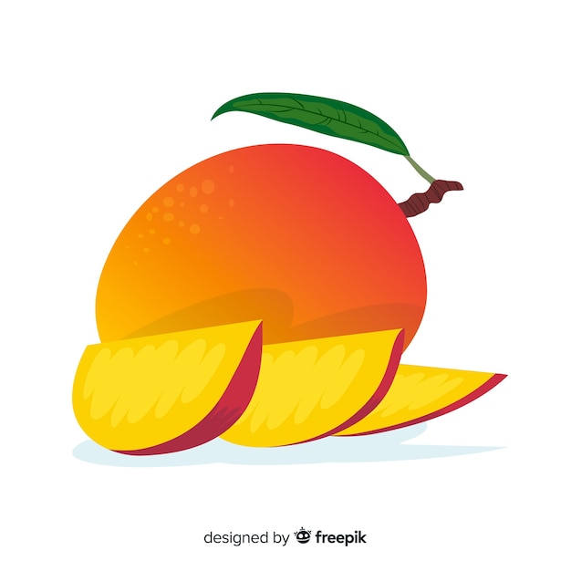 Sfondo di mango disegnato a mano