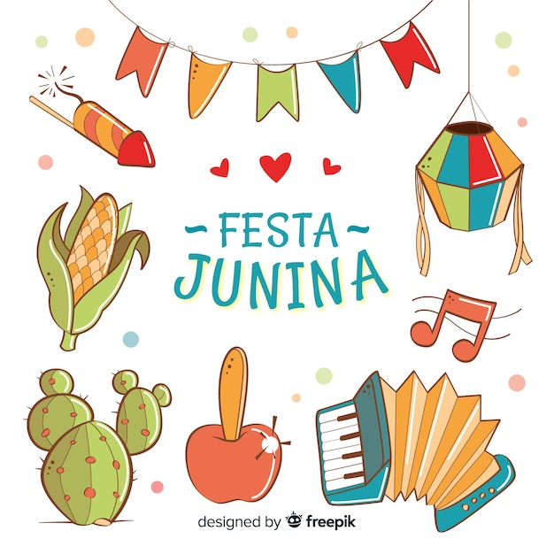 Vettore gratuito sfondo festa junina