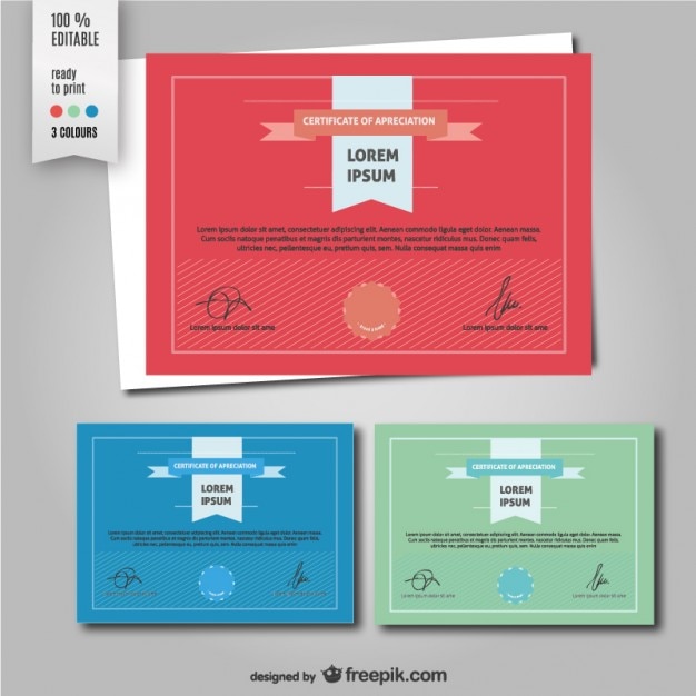 Vettore gratuito template diploma vettore